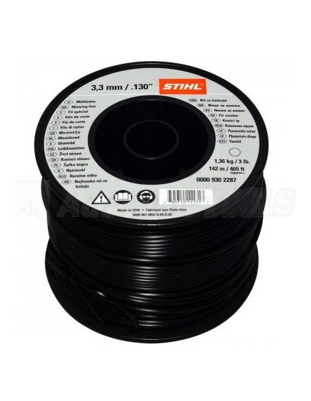 Nylon STIHL, Ø 3,3 mm x 38,0 m, Redondo